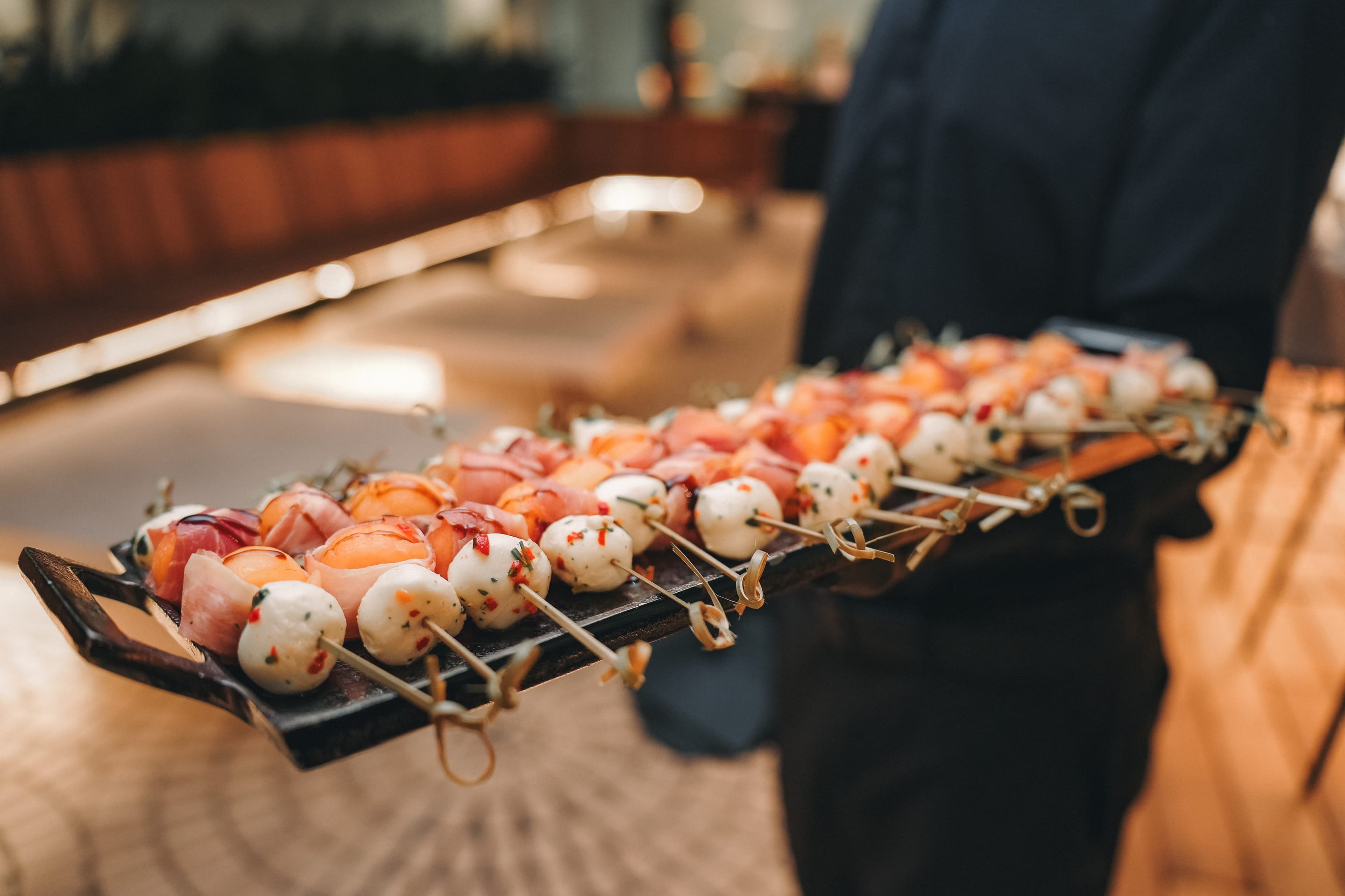 Dessert service at a corporate celebration