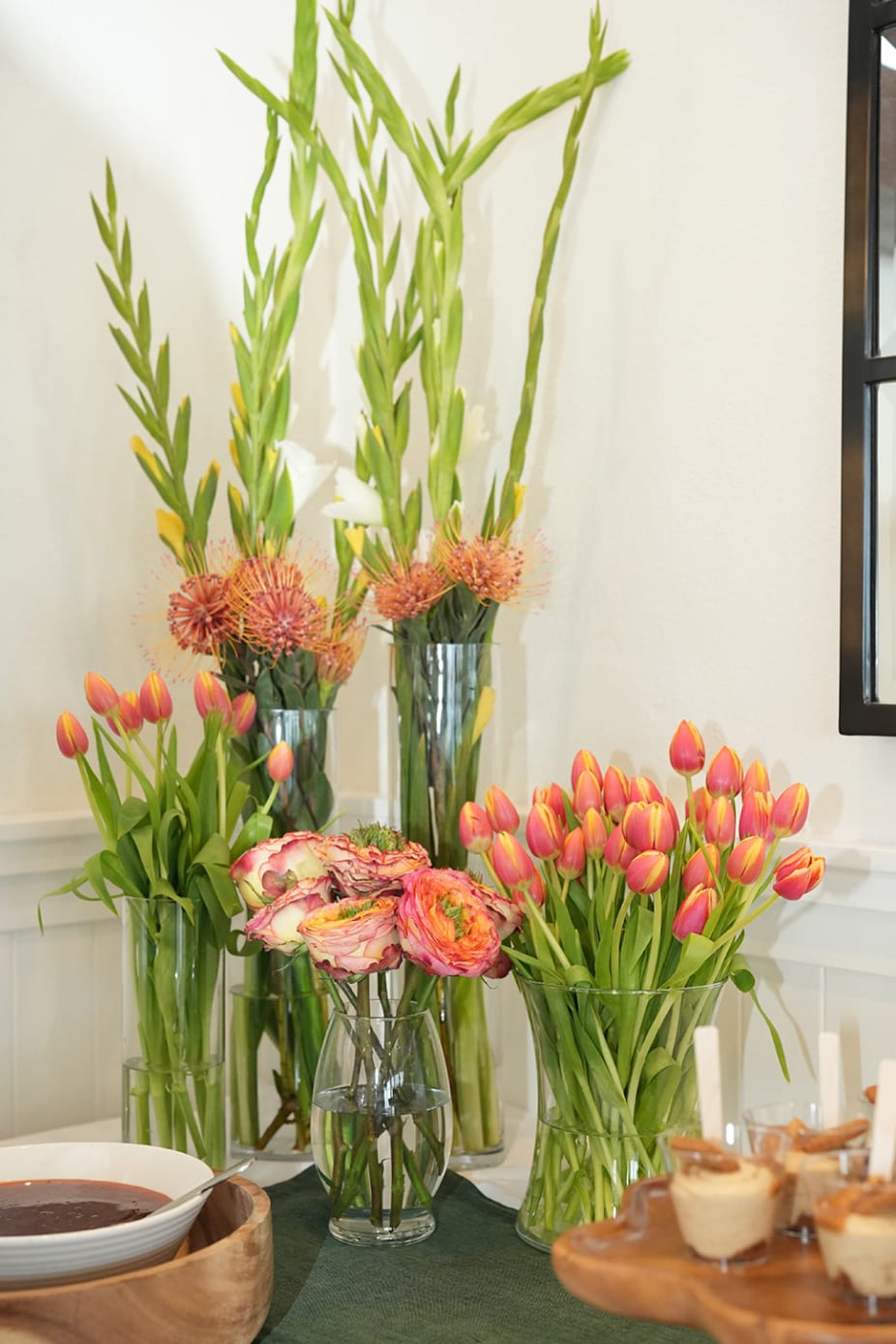 A farewell brunch spread the morning after a wedding